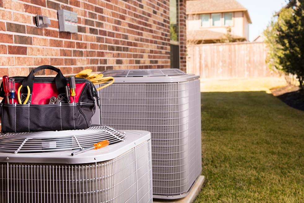 Installed air conditioning units